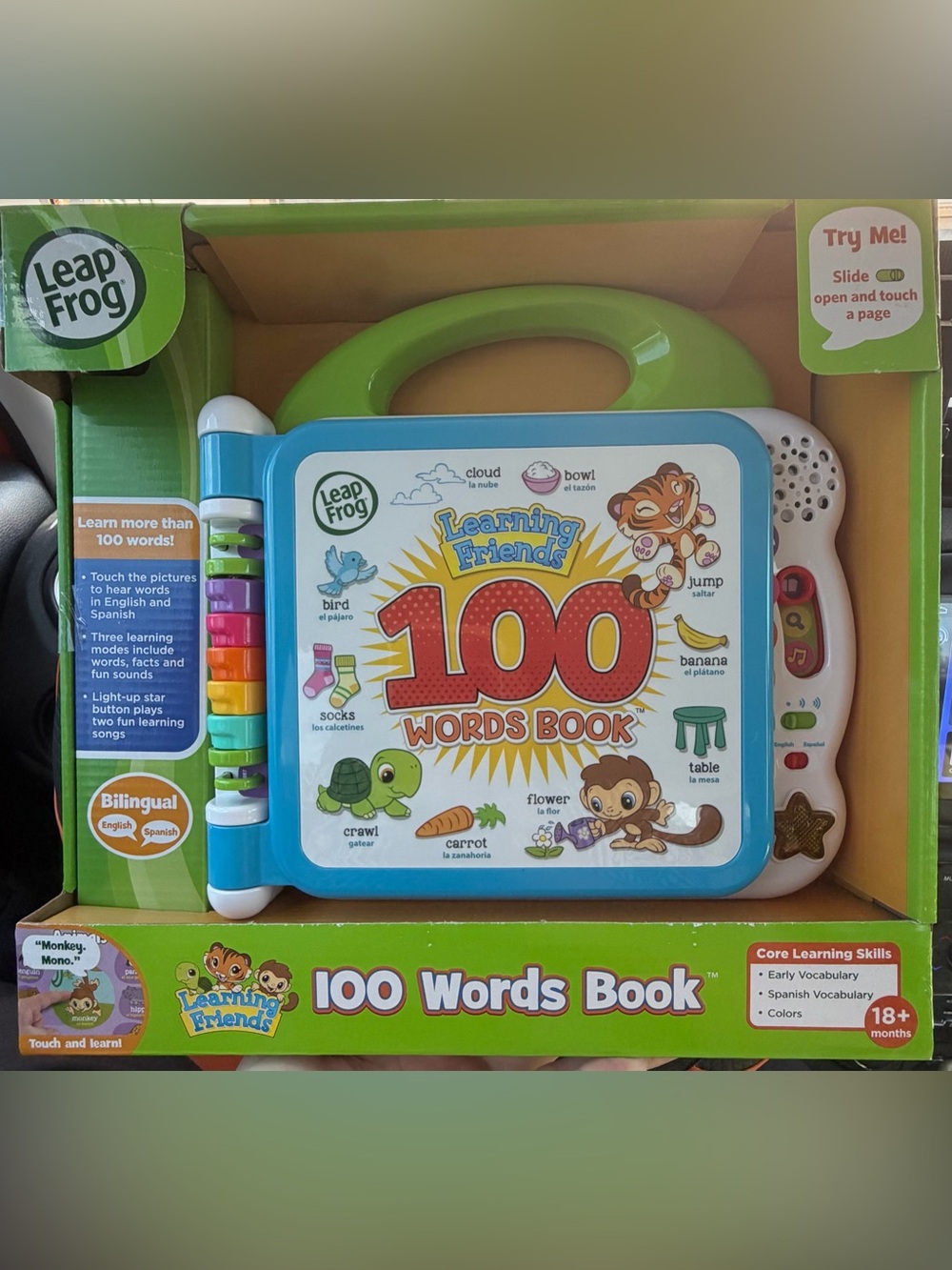 LeapFrog Learning Friends 100 Words Book - Blue & Green